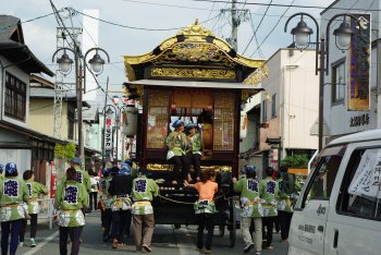 七区囃子屋台（おおえの秋まつりへの出演）