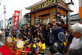 御免町囃子座保存会（おおえの秋まつりへの出演）