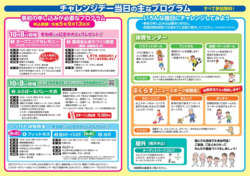 町チャレチラシ（ウラ）