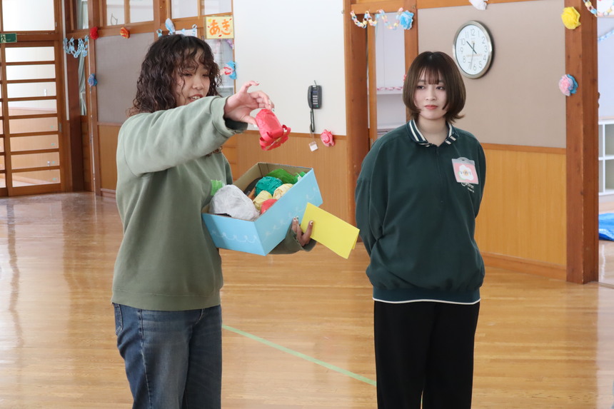 説明（弁当箱を使って）